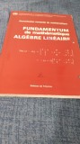 FUNDAMENTUM DE MATHEMATIQUE ALGEBRE LINEAIRE --COMMISSION ROMANDE DE MATHEMATIQUE