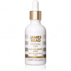 James Read Gradual Tan H2O Tan Drops picaturi pentru bronzare pentru corp culoare Light/Medium 45 ml