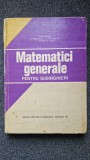 MATEMATICI GENERALE PENTRU SUBINGINERI - Filimon