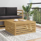 vidaXL Masă de exterior Lemn Solid de Acacia Alb 79 x 79 x 37 cm 901560