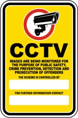 CCTV Images Are Being Monitored Sign foto