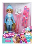 Papusa cu echipament de schi, Dreameez, 30 cm
