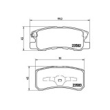 Placute frana Chrysler 200 Cabriolet, Sebring (Js), Sebring Cabriolet (Js); Citroen C4 Aircross, C-Crosser (Vu , C-Crosser Enterprise (Vu , C-Crosser