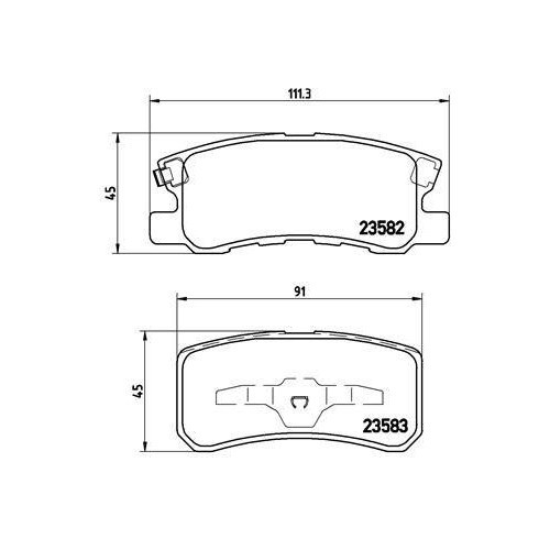 Placute frana Chrysler 200 Cabriolet, Sebring (Js), Sebring Cabriolet (Js); Citroen C4 Aircross, C-Crosser (Vu , C-Crosser Enterprise (Vu , C-Crosser