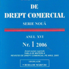 Revista de Drept Comercial, Anul XVI, Nr. 1/2006