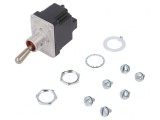 Comutator basculant 3 poziții DPDT IP67 6A 230VAC
