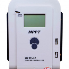 Regulator solar MPPT REAL 20A 12V/24V controler panou solar voltaje pana la 75 v