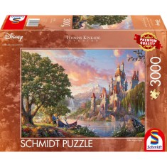 Puzzle Schmidt Thomas Kinkade - Disney - Lumea magica a lui Belle, 3000 piese