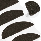 vidaXL Covorașe de scări autoadezive, 10 buc., antracit, 56x17x3 cm 355252
