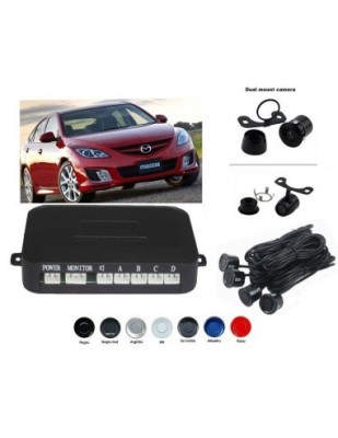 Senzori parcare cu camera video fara display T18 Albastru foto