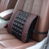 Suport Auto Spate cu Masaj, Piele Ecologica, 2 Viteze, Negru/Rosu, Negru/Alb, 34x31 cm - Confort si Stil