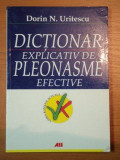 DICTIONAR EXPLICATIV DE PLEONASME EFECTIVE-DORIN N. URITESCU