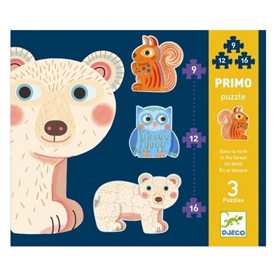 Set Puzzle-uri evolutive Djeco animale foto