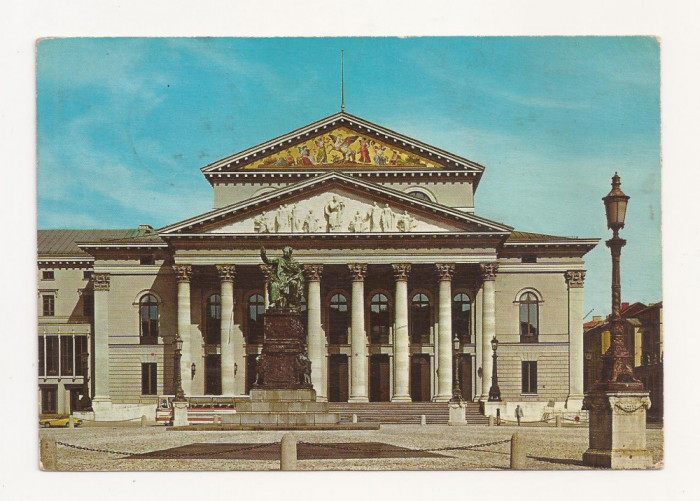 FG3 - Carte Postala - GERMANIA - Munchen, Bayerische Staatsoper, circulata 1977