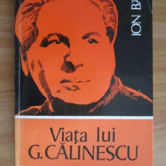 Ion Balu - Viata lui George Calinescu