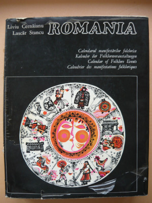 CERNAIANU / STANCU - ROMANIA, CALENDARUL MANIFESTARILOR FOLCLORICE - 1974 foto