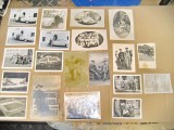 A519-I-Set 16 poze vechi inainte de razboi. Militari, automobile, motocicleta.