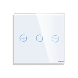 Cumpara ieftin Panou variator cu touch mini din sticla alba pentru rame Luxion