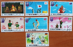 RAS AL KHAIMA- &amp;#039;&amp;#039;JAMBOREA -JAPONIA-&amp;#039;&amp;#039;- Serie-7v.-stamp. foto