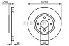 Disc frana FIAT PANDA (169) (2003 - 2016) BOSCH 0 986 479 B43