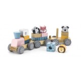 Joc de stivuire Trenulet PolarB, New Classic Toys