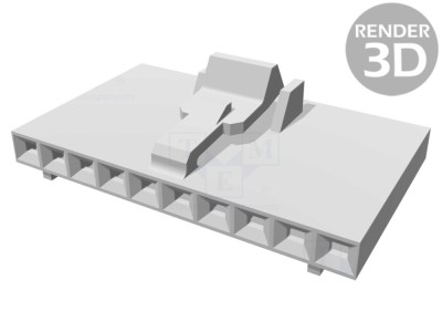 Conector mamă 10 pini 2,54mm foto