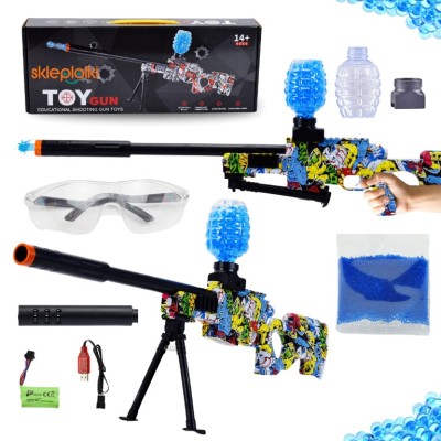 SET PUȘCĂ AUTOMATĂ CU BILUȚE DE GEL DE APĂ PISTOL ELECTRIC AUTOMAT foto