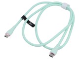 Cablu USB 2.0 USB C nichelat 1m verde VENTION
