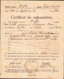 HST A2074 Certificat de naționalitate 1939 Deta
