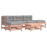 Set mobilier de gradina cu perne, 6 piese, lemn masiv Douglas