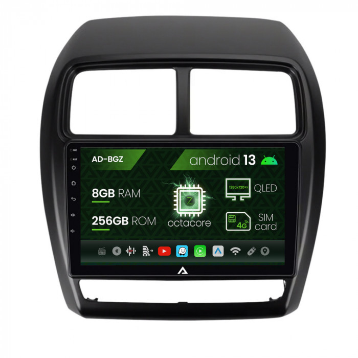 Navigatie Mitsubishi ASX (2016-2019), Android 13, Z-Octacore 8GB RAM + 256GB ROM, 10.1 Inch - AD-BGZ10008+AD-BGRKIT267V2