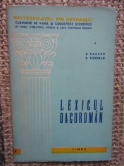 LEXICUL DACOROMAN de B . CAZACU si R . TODORAN foto