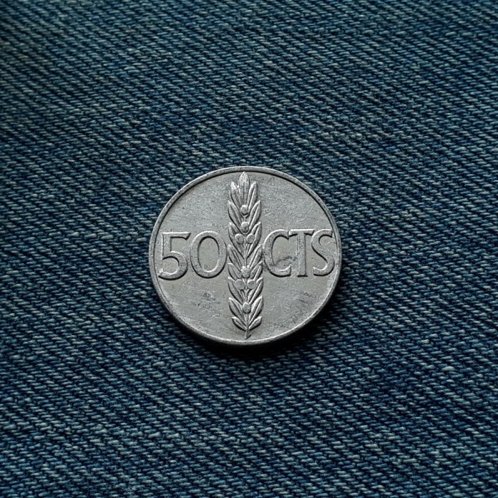1r - 50 Centimos 1966 Spania