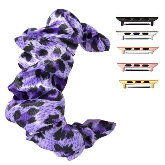 Curea textila elastica, compatibila Apple Watch 10, 42mm, Scrunchies 16
