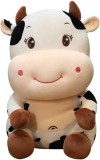 Jucarie din Plus, Vacuta vesela, catifelata, 24 cm
