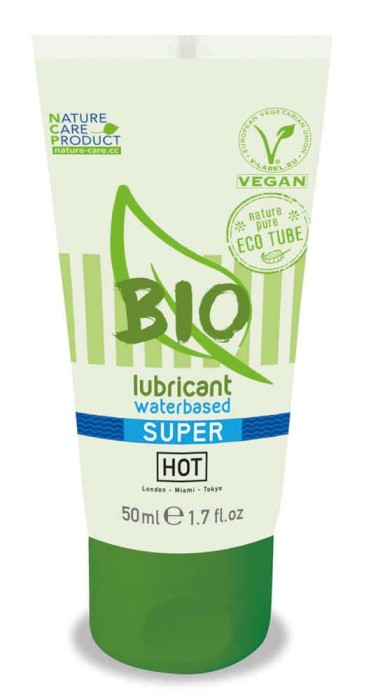 HOT BIO Superglide - Lubrifiant pe Bază de Apă Bio, 50 ml