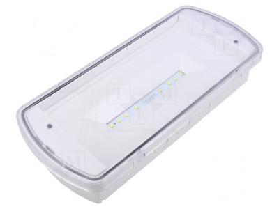 Lampă de urgență LED SafeLite IP65 albă foto