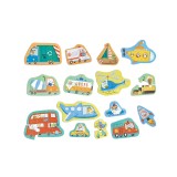 Set 15 puzzle-uri vehicule (18-36 luni), Hape