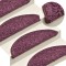 Gossi covorase pentru trepte scara, 15 buc. violet inchis, 56x17x3 cm