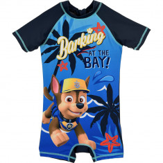 Costum de baie UV cu maneci scurte si fermoar Paw Patrol SunCity SE1951 Albastru foto