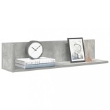 vidaXL Rafturi perete 2 buc. gri beton 75x16,5x16,5 cm lemn prelucrat