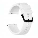Cumpara ieftin Curea ceas Smartwatch Samsung Galaxy Watch 4, Watch 4 Classic, Gear S2, iUni 20 mm Silicon White