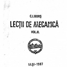 Lectii de mecanica vol 2-C. I. Bors