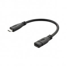 Cablu extensie high speed USB 3.1 type C tata - USB 3.1 Type C mama 10Gbps , 20 cm foto
