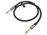 Cablu Audio Jack 6.3mm 2m Aurit PVC, Vention
