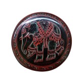 ȘASE SUPORTURI VINTAGE PENTRU PAHARE DIN LEMN, THAILANDA