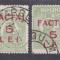 ROMANIA 1928 SUPRATIPAR FACTAJ 5 LEI STAMPILAT EROARE SUPRATIPAR DEPLASAT!