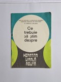 Ce trebuie să știm despre hepatita virală acută &ndash; Aut. Dr. Alexandru Dobrescu, Ed. Medicală, 1989