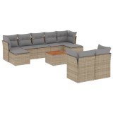 Cumpara ieftin Patio Sofa Set 6-Locuri Amestec de bej si gri deschis