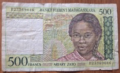 500 francs Madagascar foto
